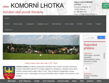 Tablet Screenshot of komorni-lhotka.cz
